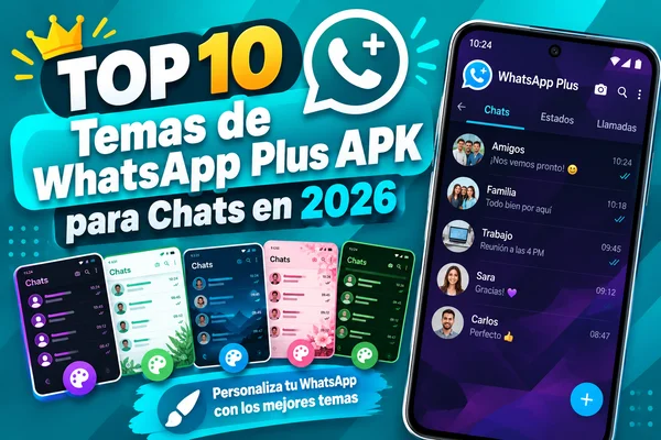 TOP 10 Temas de WhatsApp Plus APK para Chats en 2026